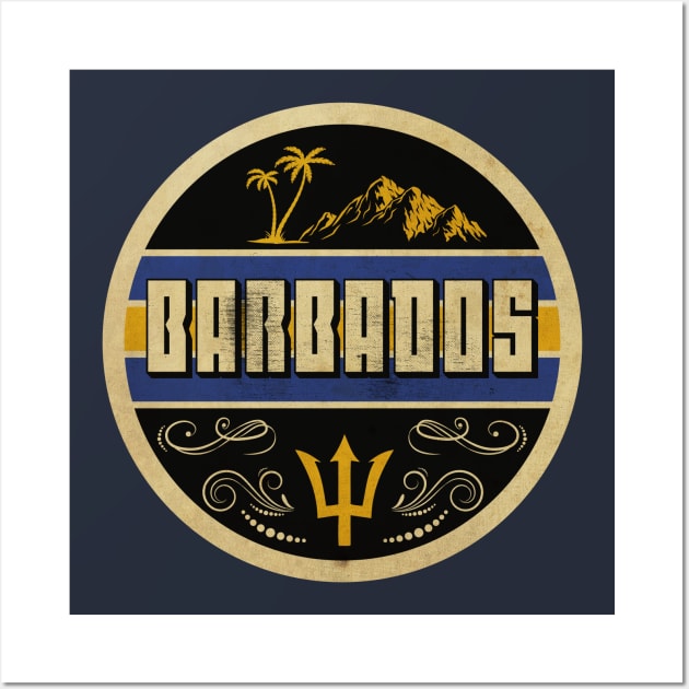 Vintage Barbados Wall Art by CTShirts